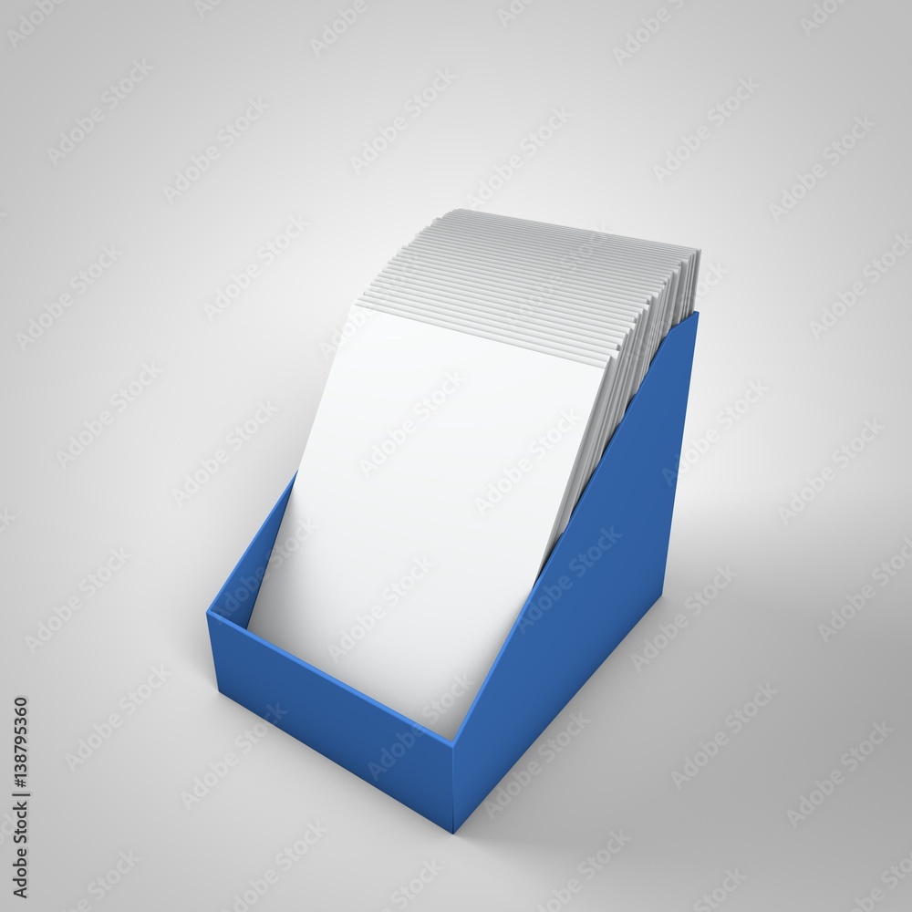 3d display used for magazines on counters or in shops 3d display used for magazines on counters or in shops