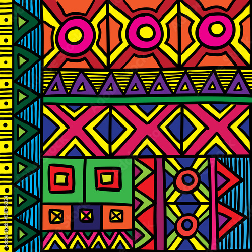 hand drawn colourful patterns