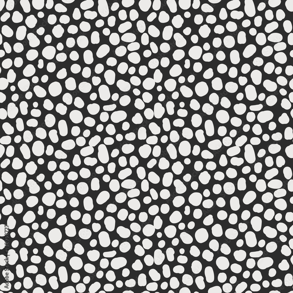 Vector black dot pattern.