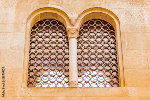 Fototapeta Naklejka Na Ścianę i Meble -  mullioned window with grid