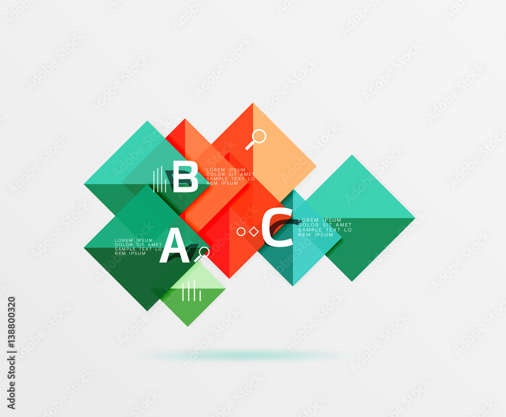 Vector square banner Vector square banner