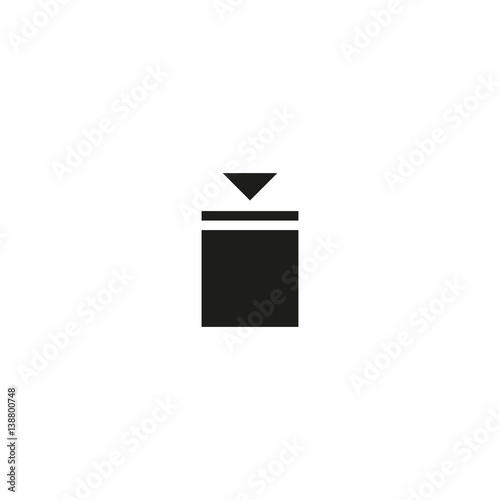 Stacking weight limitation symbol isolated on white background vector illustration. Indicates maximum stacking load for packages. International standard black shipping pictogram