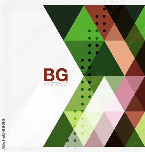 Vector abstract colorful triangle repetition