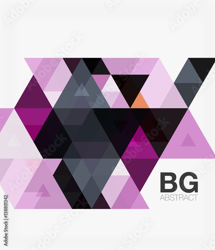 Vector abstract colorful triangle repetition