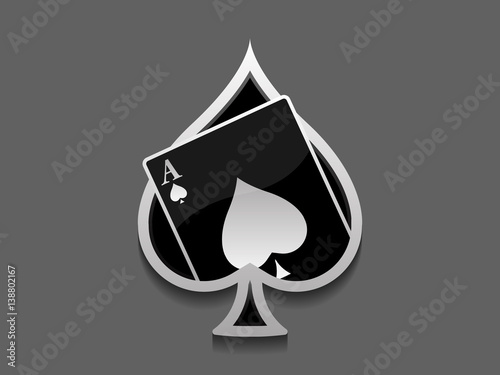 Ace of spades card logo