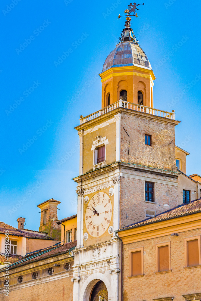 clock tower in Modena