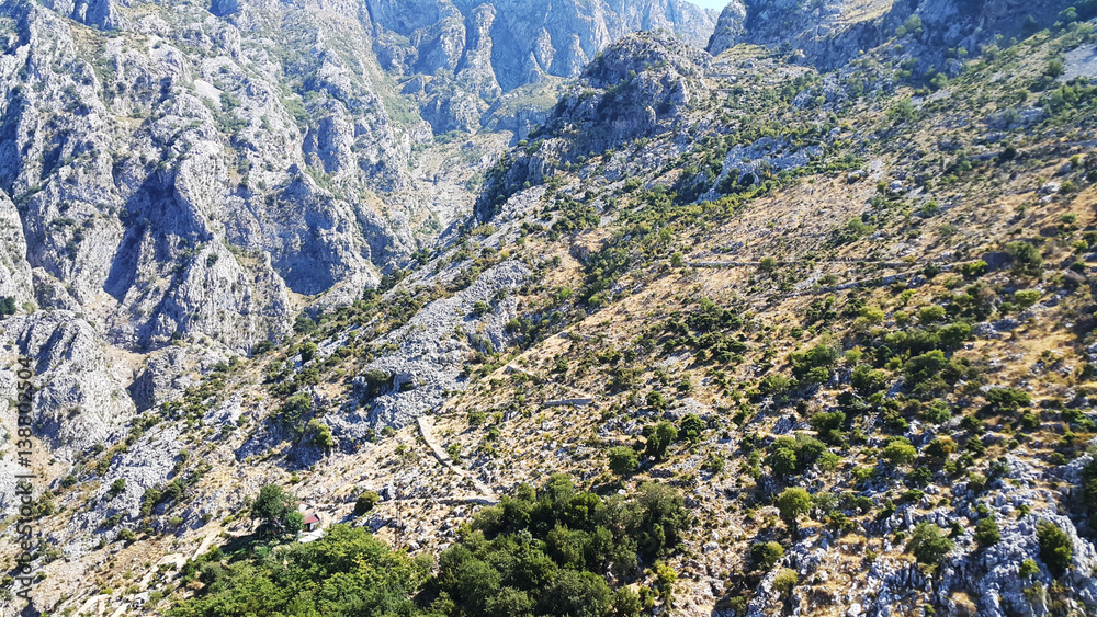 Landscape mountains in Kotor Montenegro Landscape mountains in Kotor Montenegro