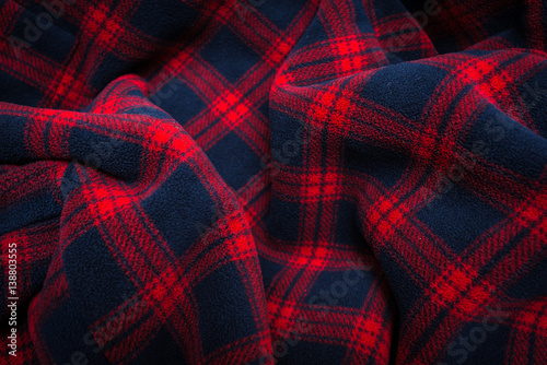 Fabric plaid texture. Cloth background