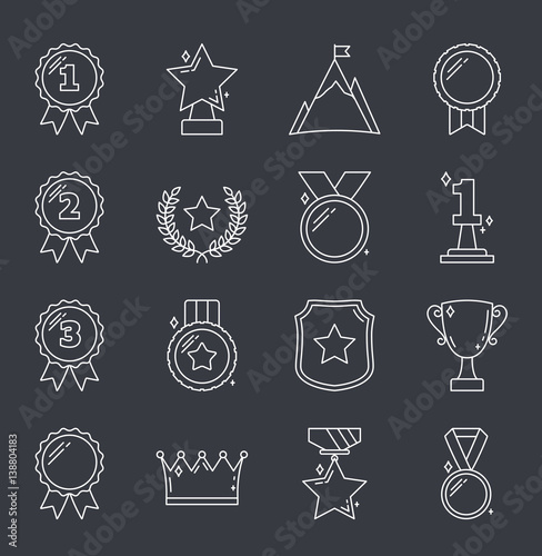 Awards Line Icons