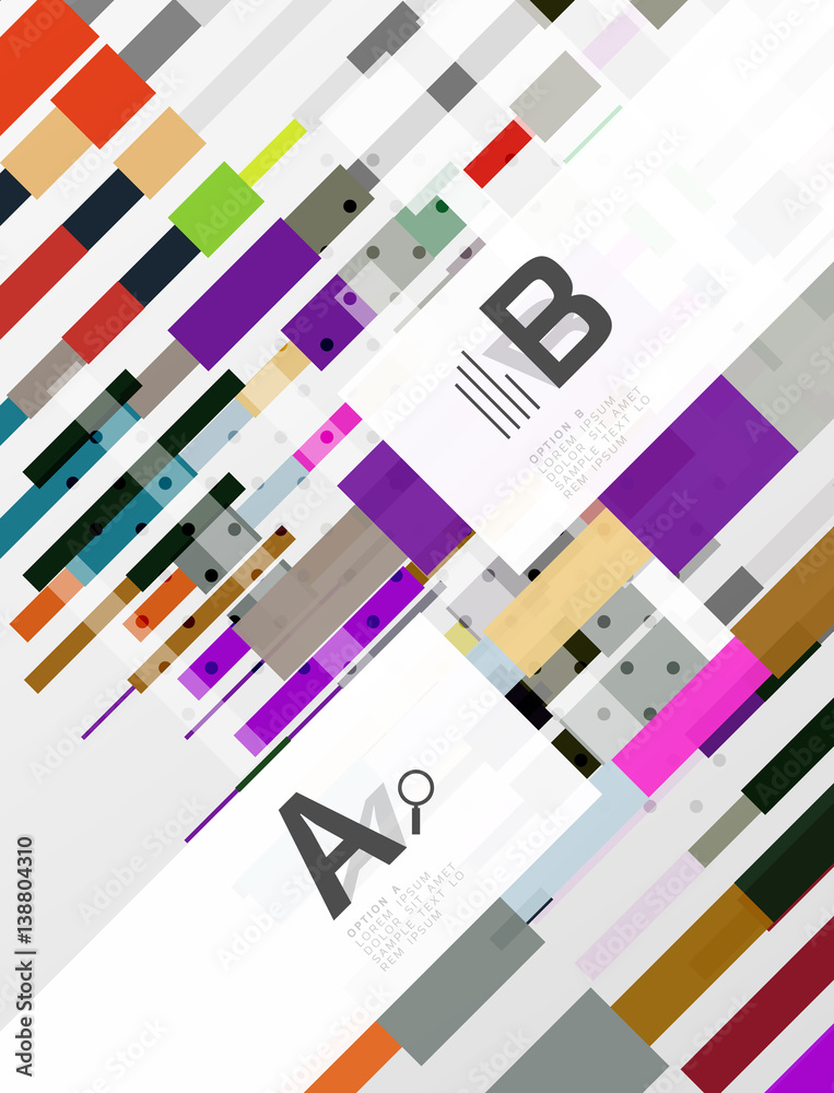 Abstract geometrical texture with infographic options Abstract geometrical texture with infographic options