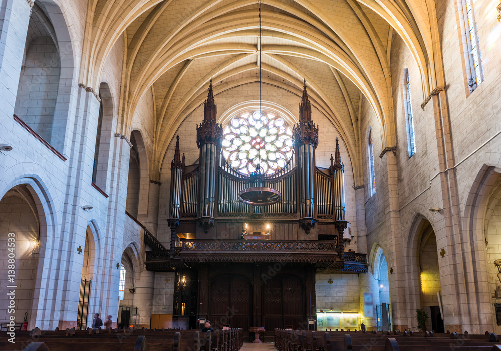 Intérieur de l'église Notre-Dame la Dalbade à Toulouse, Occitanie, France