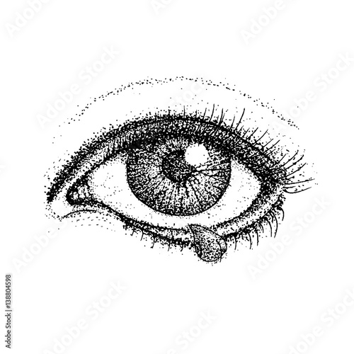Dotwork Crying Eye