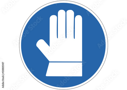 Schild Arbeitshandschuhe Pflicht