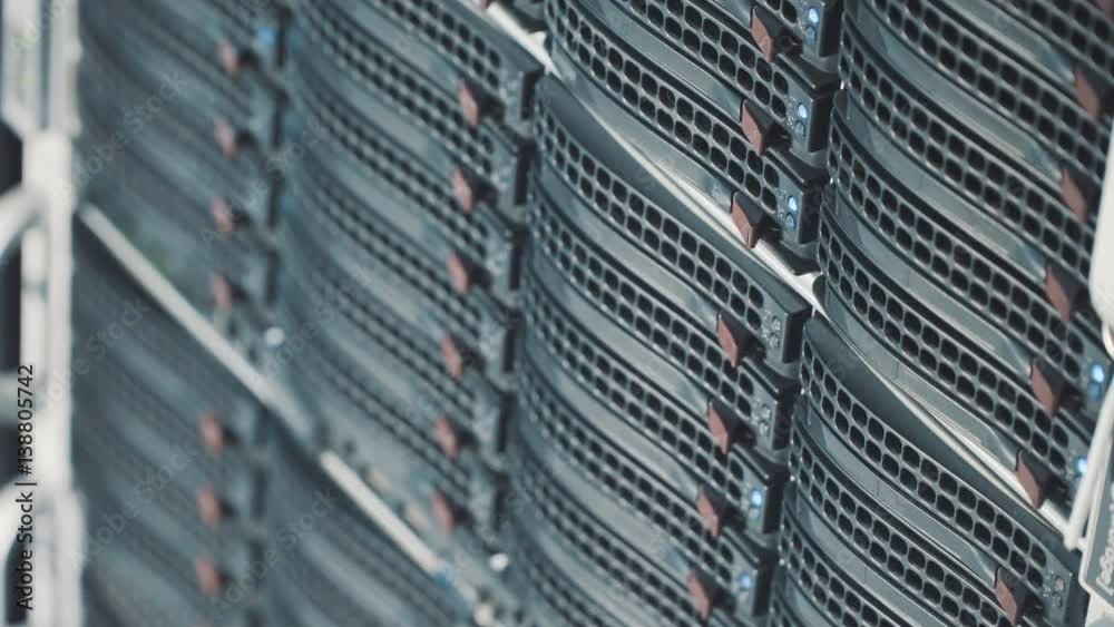 Working data servers with flashing LED lights. server type. Should one ...