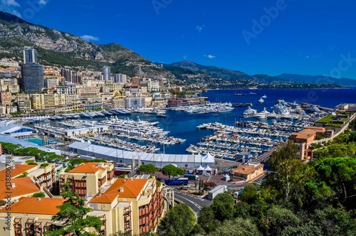 Monaco, côte-d'azur, vue générale.