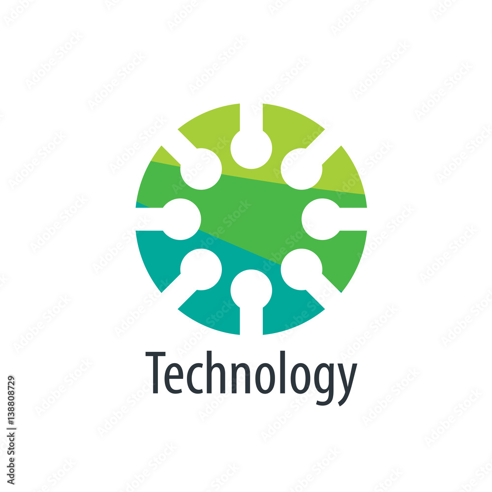 Obraz premium vector logo technology