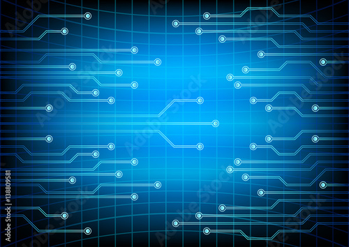 Electrical circuit . eps 10  illustration