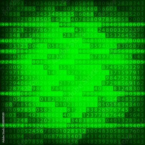 Green binary computer code repeating  background . Eps 10  illustration © Jedi_Academi