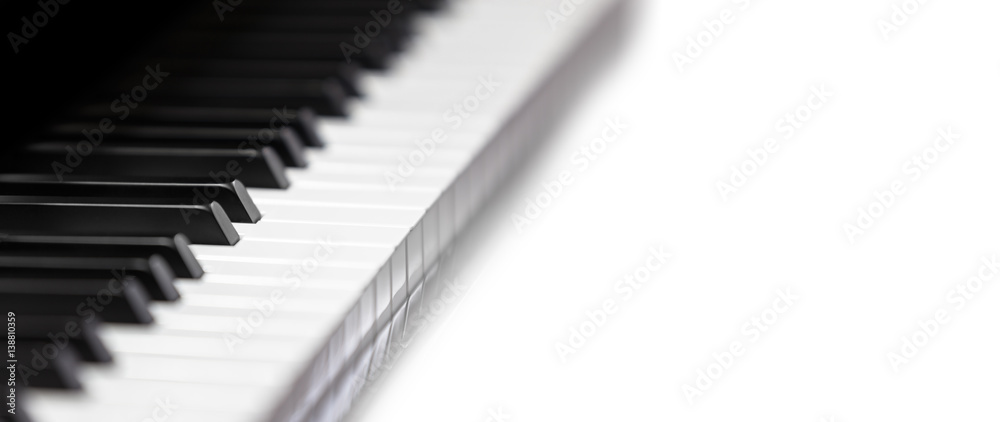 Naklejka premium Piano and Piano keyboard