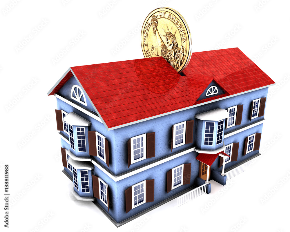 money box house with dollar StockIllustration Adobe Stock