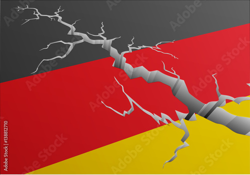 Flag Germany Deep Crack