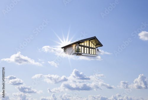 Traumhaus in Wolken