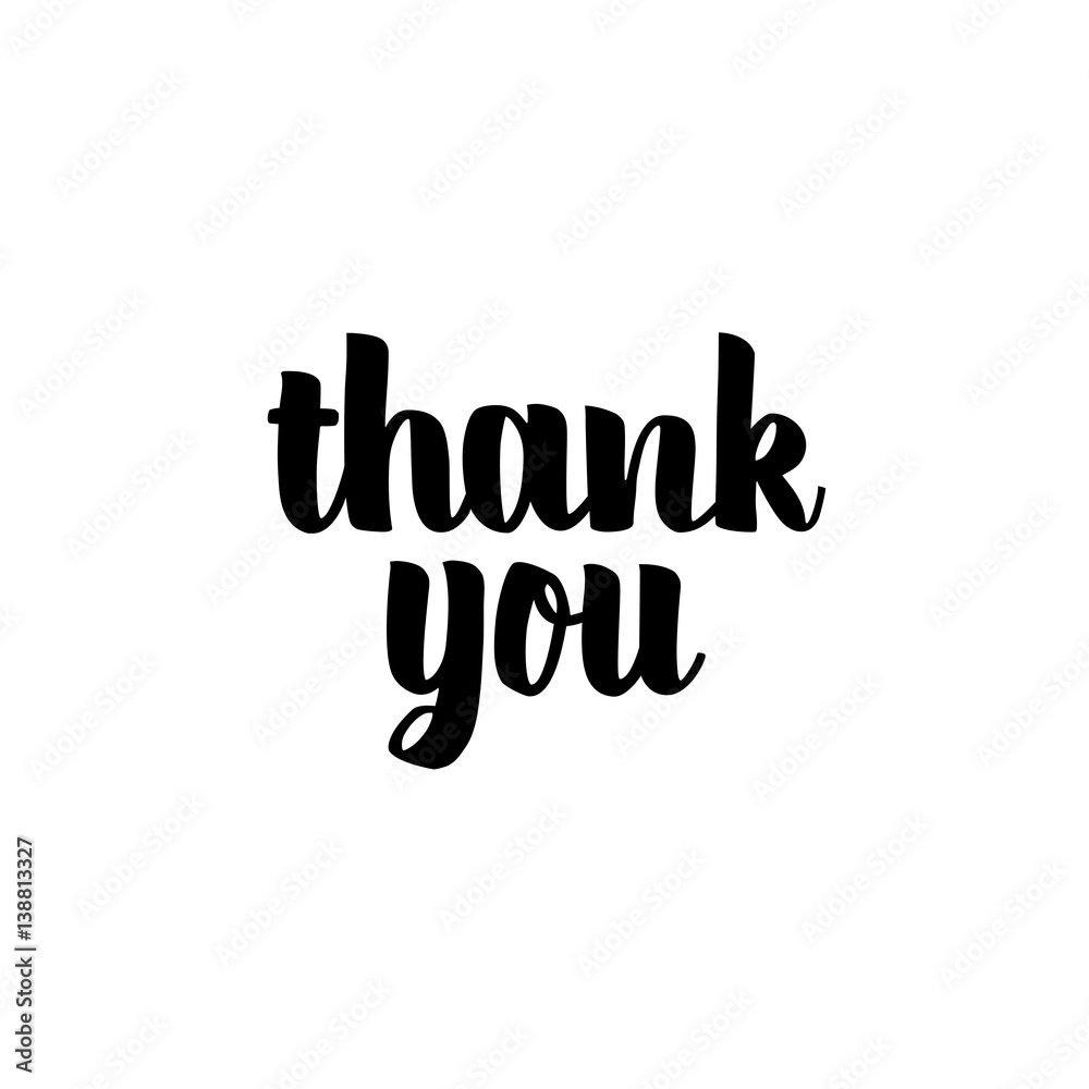 Fototapeta premium Thank You Lettering