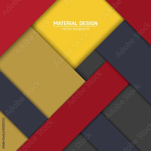 Vector material design background. Abstract creative concept layout template. For web and mobile app, paper art illustration, style blank, poster, booklet. Motion wallpaper element. Flat ui.