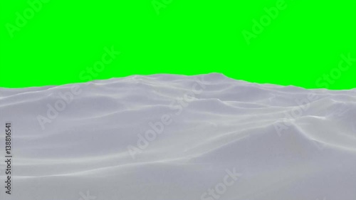 Waves water ocean in front green screen