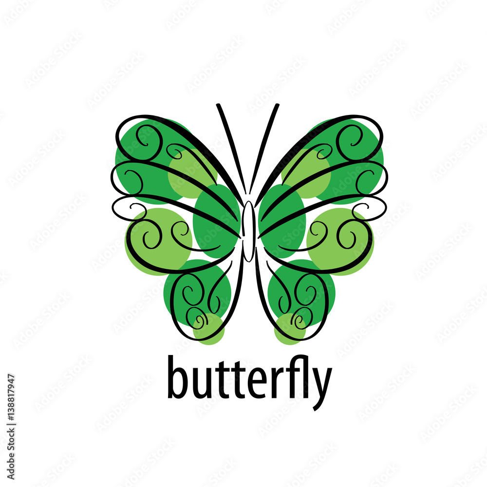 vector butterfly logo