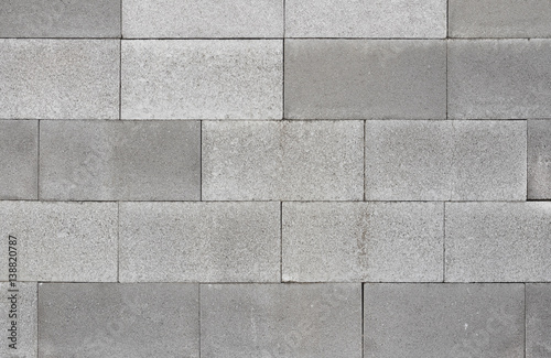 grey concrete brick wall texture background, material of industry construction.