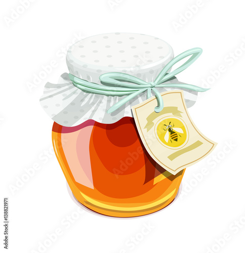 Honey jar. Vintage style