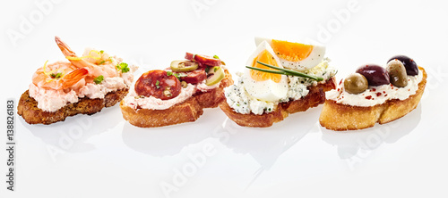 Delicious canape panoramic banner