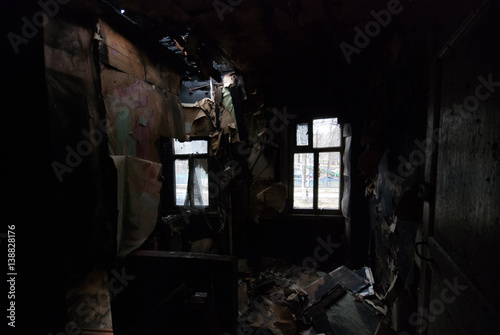 in a black black room