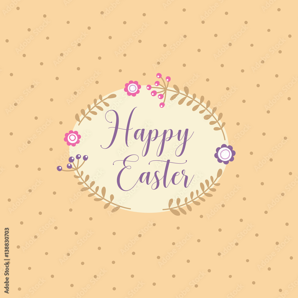 Holiday background with inscription Happy Easter. Vector illustration. Holiday background with inscription Happy Easter. Vector illustration.