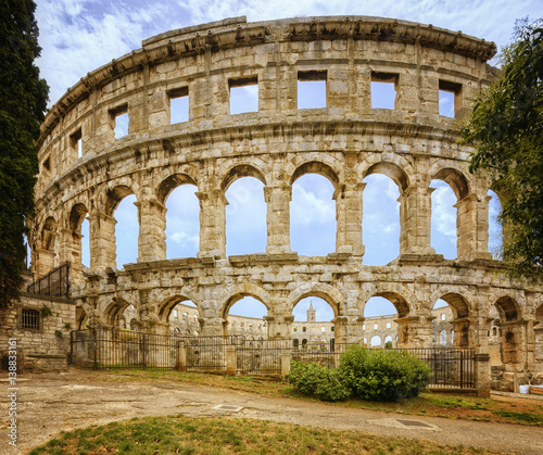 ancient arena in Pula, Croatia