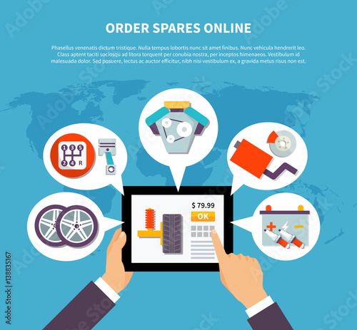 Order Spares Online Design Concept