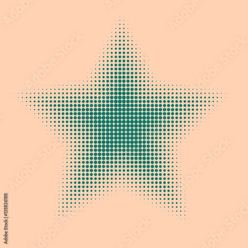 Colorful halftone background, abstract geometric shape. Modern stylish texture. Design for print, decoration, cover, web, digital, textile.