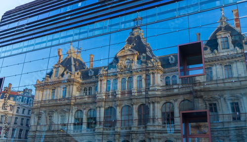 Wallpaper Mural Old building in reflection Lyon France Torontodigital.ca