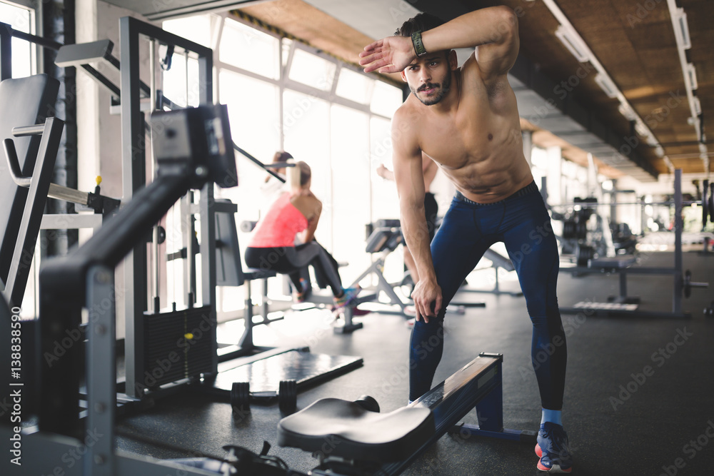 People training and working out People training and working out