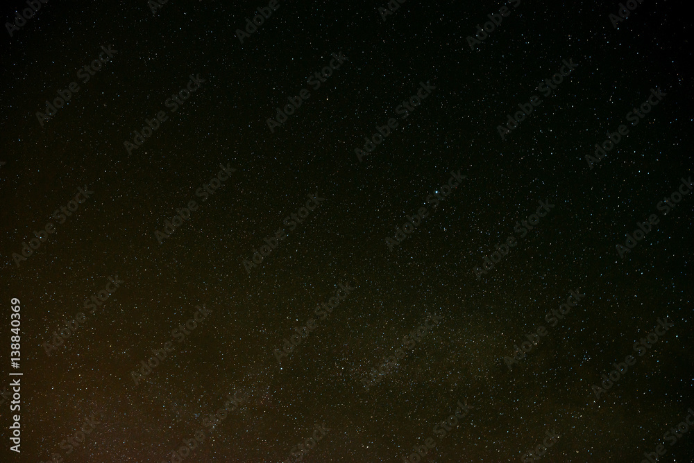 Obraz premium Black night sky plenty of stars with