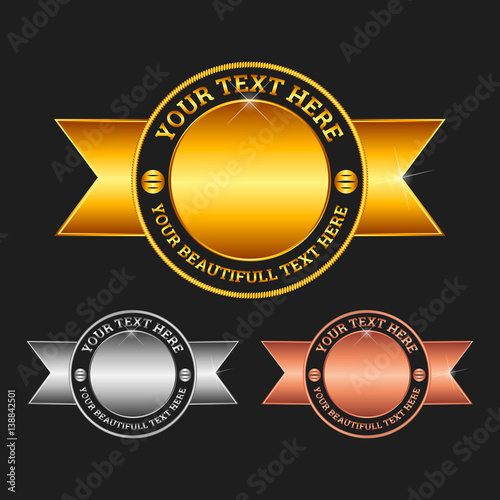 Blank stamps - gold, platinum, silver