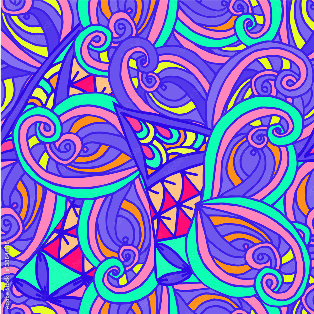 Geometric background made of lines and patterns
