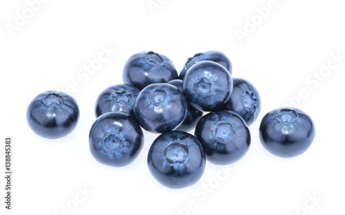 Blueberry isolated on white background