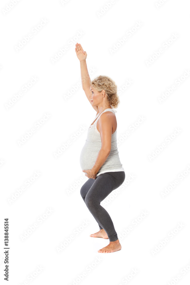 Pregnant woman exercise