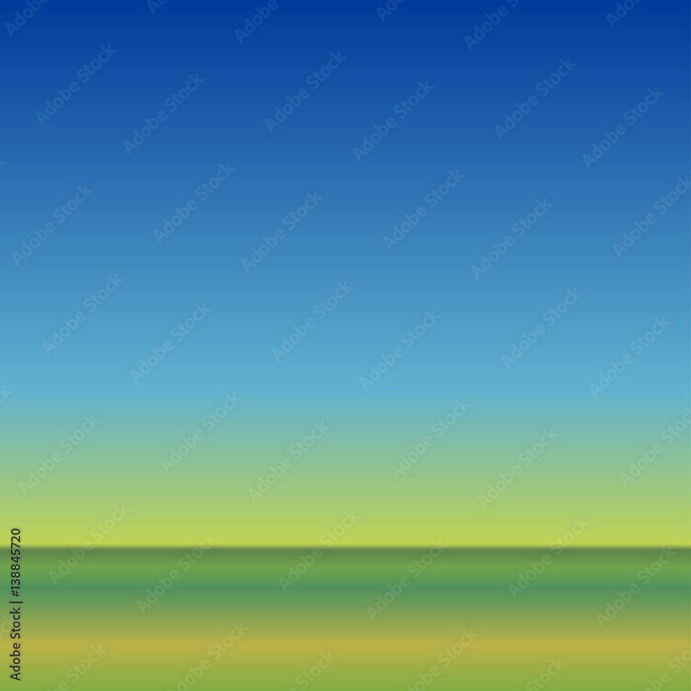 ocean horizon background - tropical morning seashore gradient.