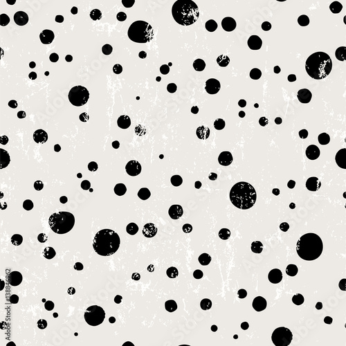 seamless background pattern, with circles/dots, strokes and splashes