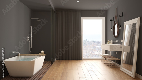 Classic bathroom  modern minimalistic interior design
