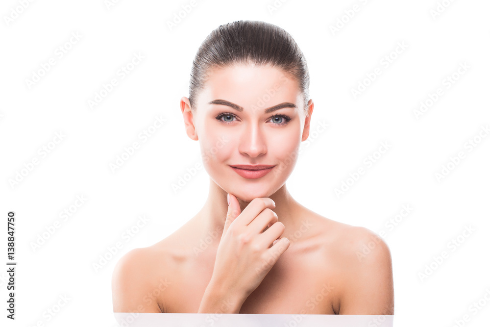 Beautiful woman face close up portrait Beautiful woman face close up portrait