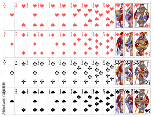 Complete playing card set